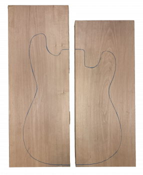 Body Europ. Basswood, Standard grade A, 2-pcs. non-glued